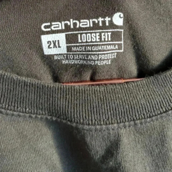 Carhartt Mens Loose Fit Style Pocket Shirt Black Size 2XL - Picture 5 of 8